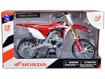 New Ray 49583 Honda CRF 450R Dirt Bike 1:6 Red / White