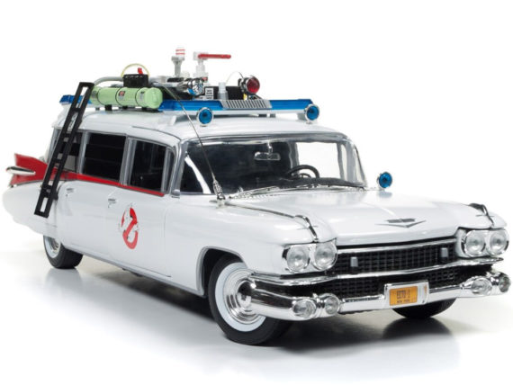 Autoworld AWSS118 Ghostbusters 1 Movie 1959 Cadillac Ambulance ECTO 1 1:18 White
