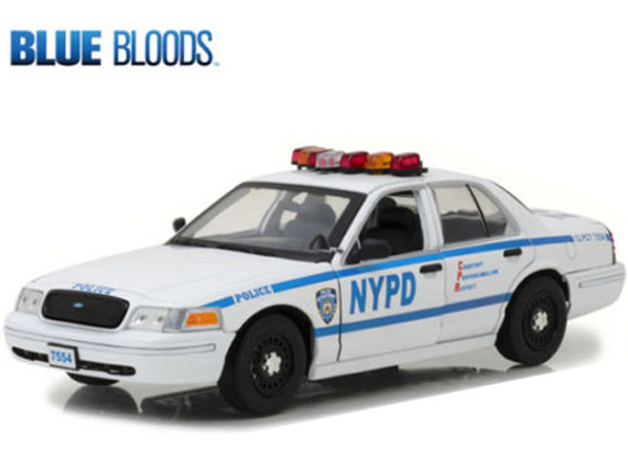 Greenlight 13513 Blue Bloods Jamie Reagan's 2001 Ford Crown Victoria Police Car NYPD 1:18 White