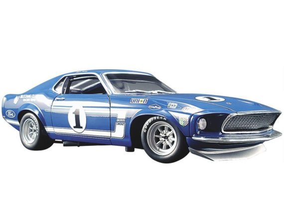 ACME A1801819 Team Shelby's 1969 Ford Mustang Boss 302 Trans Am #1 1:18 Sam Posey