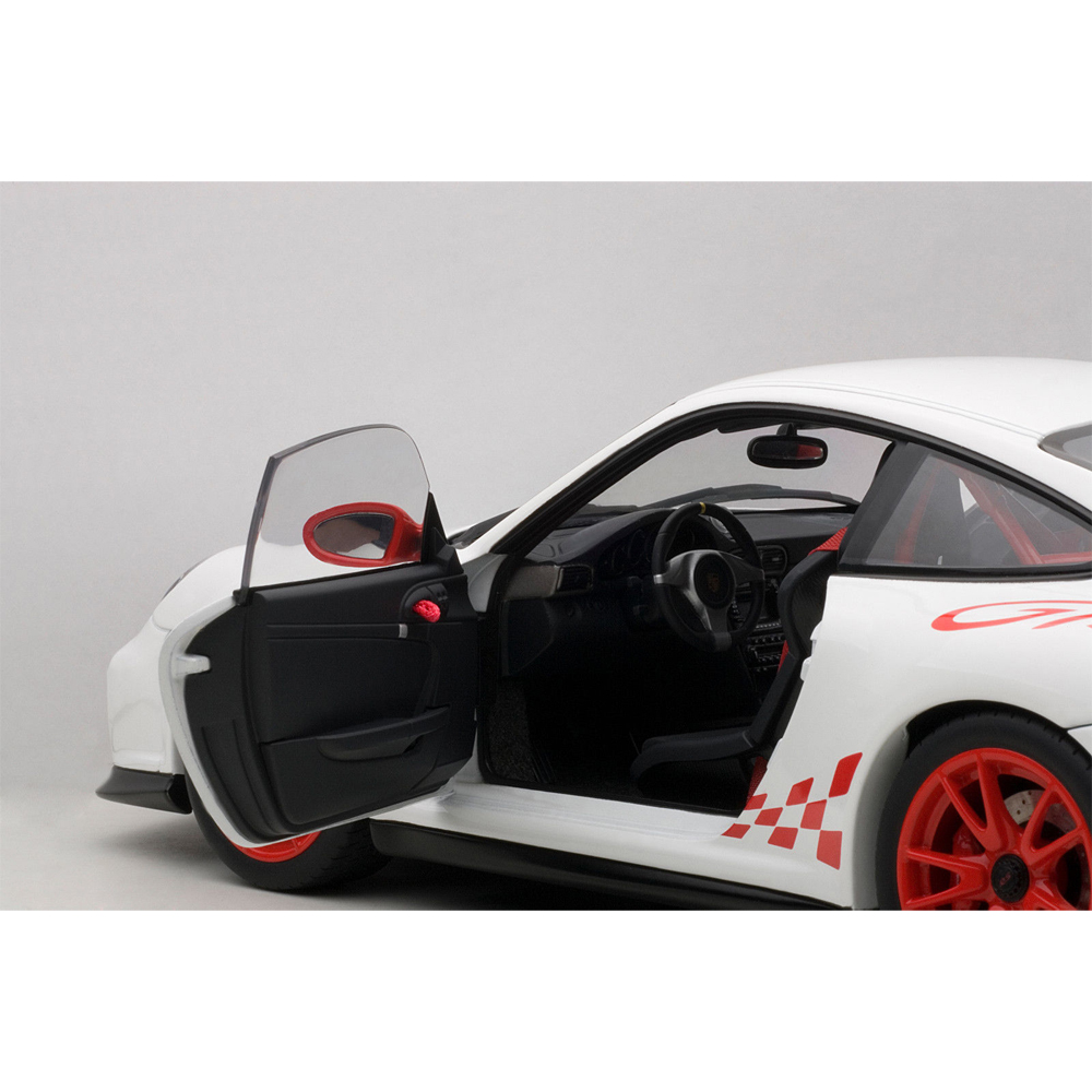 Diecast Model NEW GT3RS 3.8 997 Gray / Red Stripe AUTOart 1/18 Porsche 911
