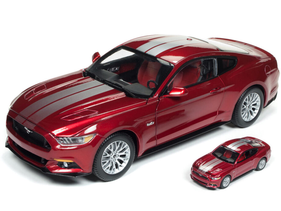 Autoworld Aw245 2017 Ford Mustang GT 1:18 with 1:64 Version Red