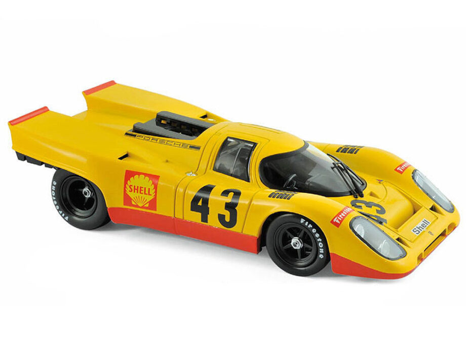 Norev 187585 Porsche 917K Shell #43 5th Place 1970 1000 KM Spa 1:18 Yellow