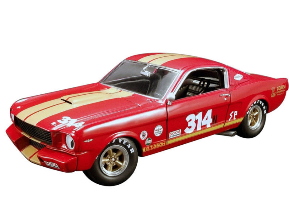 Acme A1801823 Rent A Racer 1966 Shelby GT 350H #314 1:18 Red