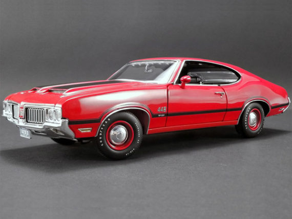 Acme A1805608 1970 Oldsmobile 422 W-30 1:18 Red
