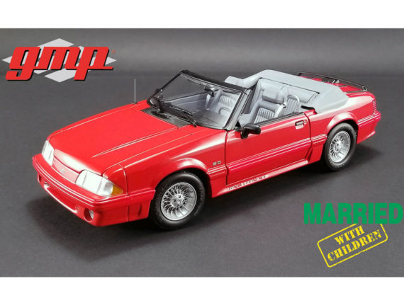 Gmp 18904 Married with Children 1988 Ford Mustang 5.0 Convertible 1:18 Red