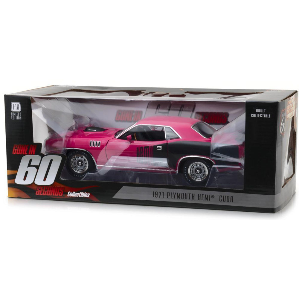 Highway 61 18010 Gone in 60 Seconds Shannon's 1971 Plymouth Hemi Cuda 1:18  Pink
