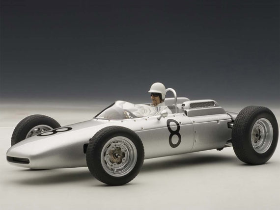 AUTOart 86274 Porsche 804 Formula 1 #8 Jo Bonnier Nurburgring 1962 1:18 with Figure