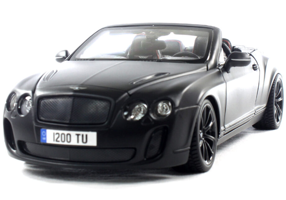 Bburago 18-11035 2013 Bentley Continental Supersports Convertible ISR 1:18 Matte Black
