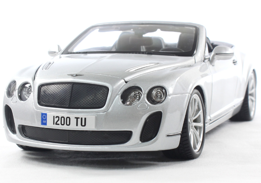 Details about   1/18 Bburago Bentley Continental Supersports Convertible Diecast Silver 18-11035 