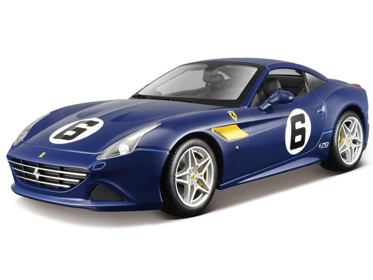 Bburago 18-76104 Ferrari California T Sunoco #6 1:18 70th Anniversary Blue