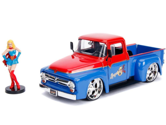 Jada 30454 DC 1956 Ford F-100 Pick Up Truck 1:24 with Supergirl Figure