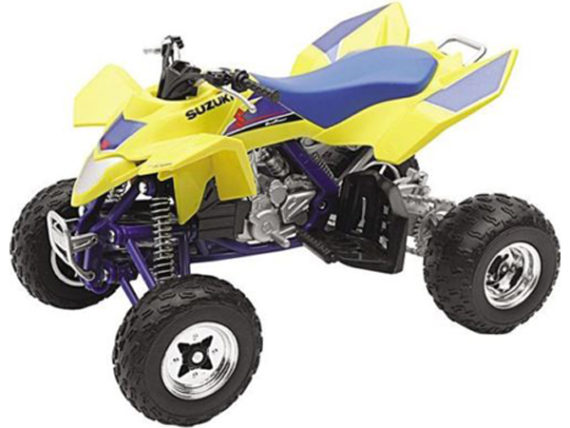 New Ray 43393 Suzuki Quadracer R450 ATV 1:12 Yellow
