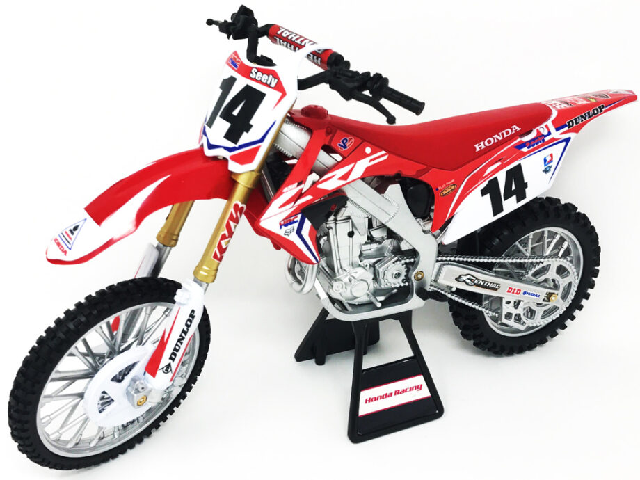 New Ray 49603 Team Honda HRC CRF 450R Dirt Bike 1:6 #14 Cole Seely Red