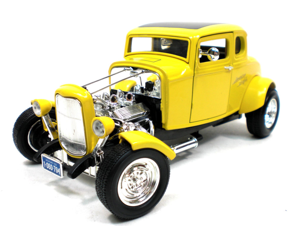 Motormax 73100 A American Graffiti 1932 Ford Coupe 1 18 Yellow Bt Diecast