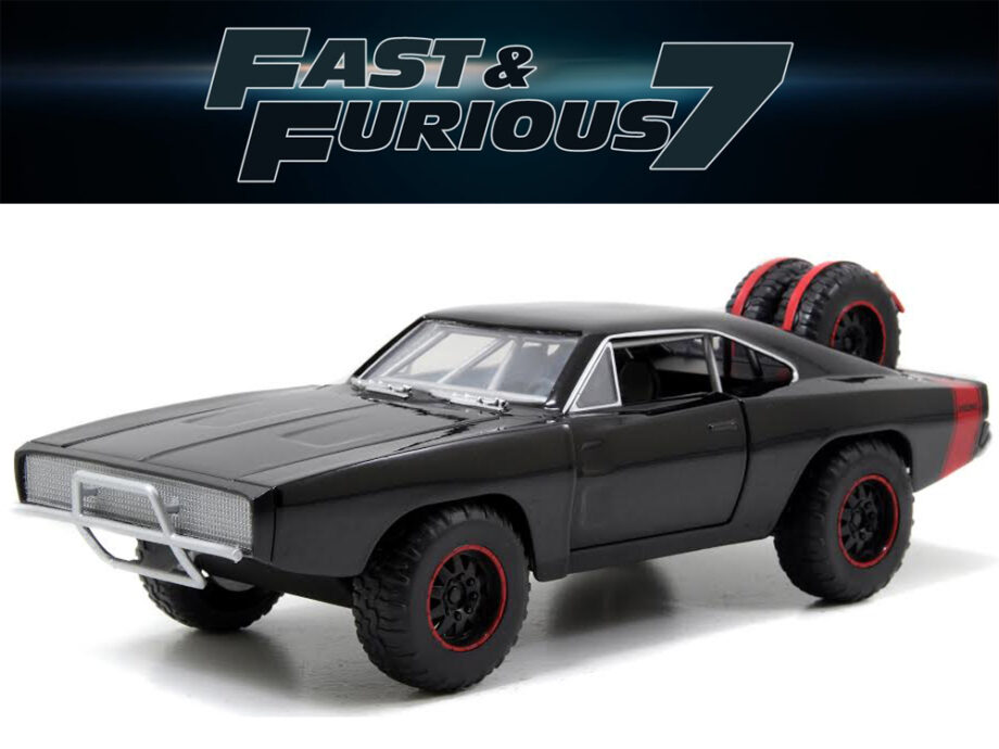 Jada 97038 Fast & Furious 7 Dom's 1970 Dodge Charger R/T 1:24 Off Road Black