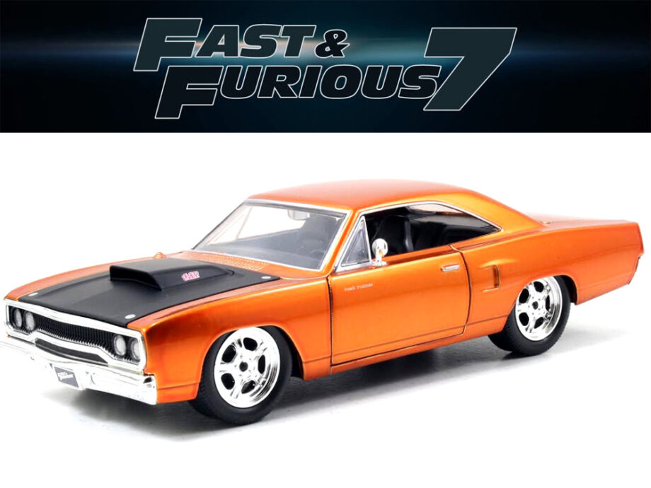 Jada 97216 Fast & Furious 7 Dom's 1970 Plymouth Road Runner 1:24 Copper