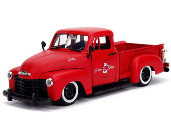 Jada 99178 Just Trucks 1953 Chevrolet 3100 Pick Up Truck 1:24 Las Vegas Nevada Matte Red
