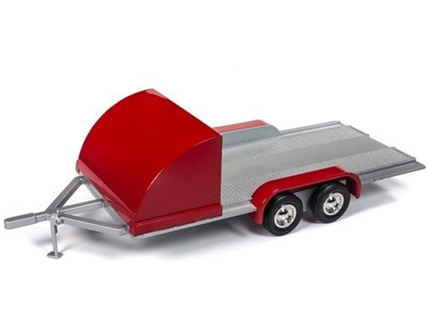 Autoworld Amm1167 Tandem Axle Trailer 1:18 with Red Shield / Fenders