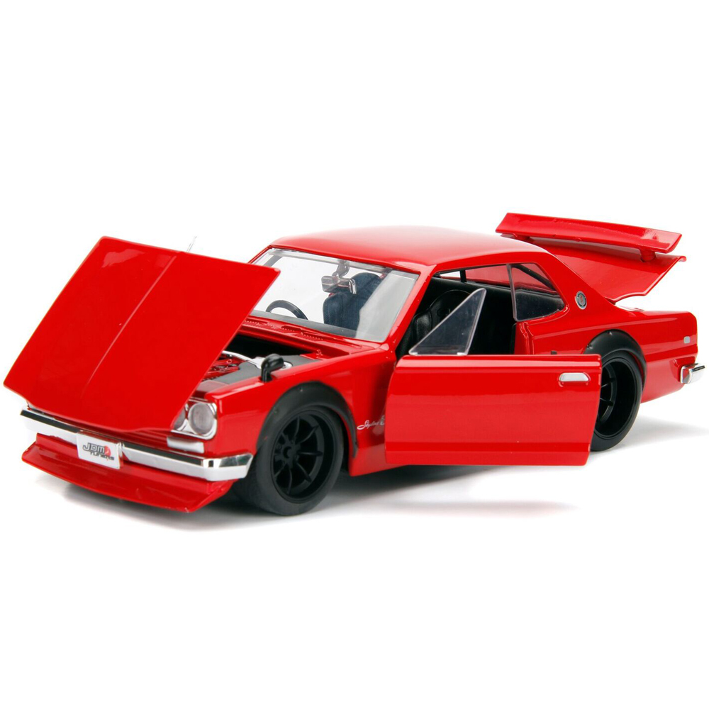 JDM Tuners 1:24 Diecast Model 1971 Nissan Skyline GT-R Red KPGC10 30004 