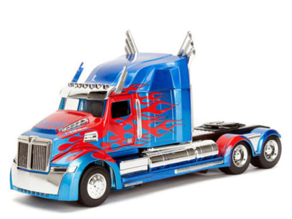 Jada 98403 Hollywood Rides Transformers 1:24 Optimus Prime Western Star 5700 XE Phantom Blue