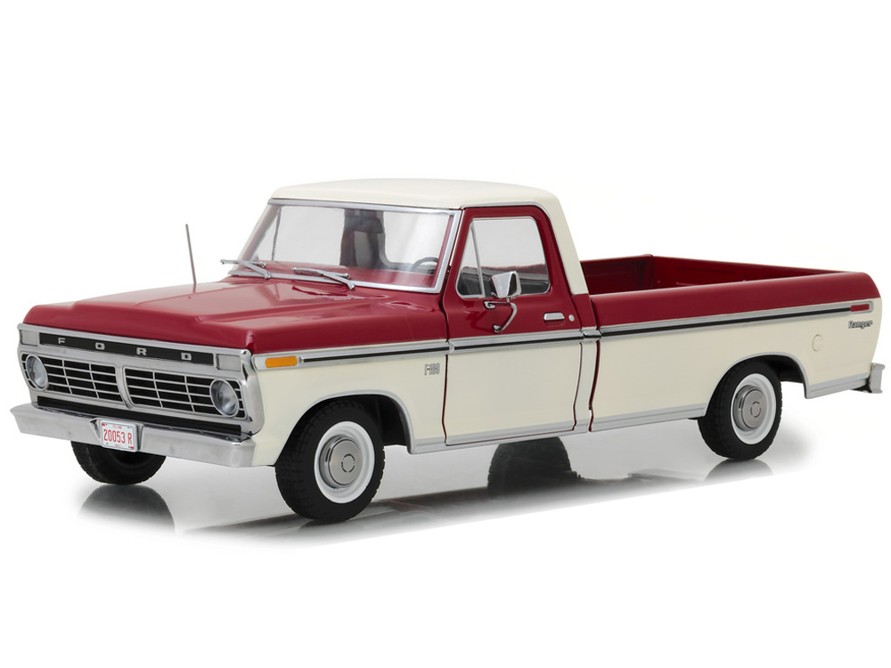 1973 FORD F-100 PICKUP TRUCK WHITE DIRTY  1/64 DIECAST CAR GREENLIGHT 30217