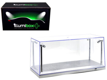 Illumibox 14002 Clear Display Show Case for 1:18 with LED Lights Silver Base