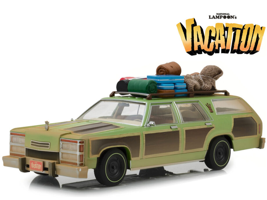 Greenlight 19048 Lampoon's Vacation 1979 Family Truckster Wagon Queen 1:18 with Aunt Edna