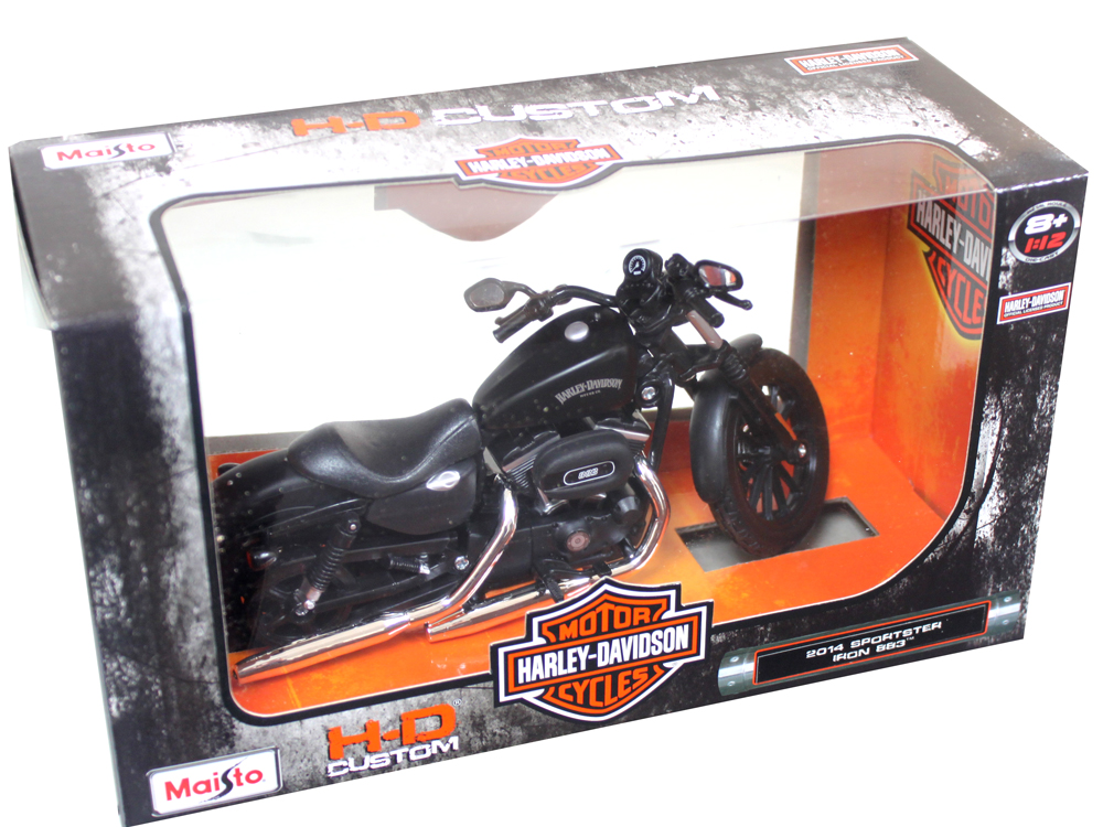 2014 Harley Davidson Sportster Iron 883 Motorcycle Model 1/12 by Maisto  32326 by Maisto