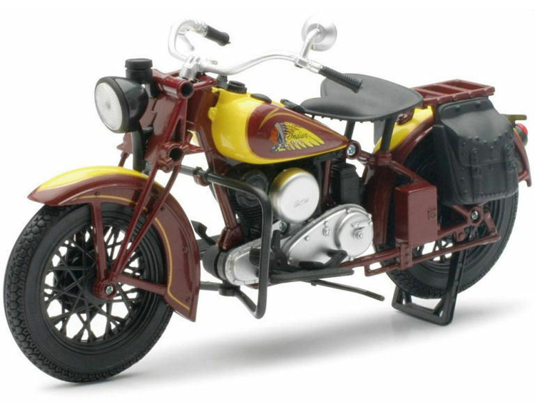New Ray 42113 1934 Indian Sport Scout Classic 1:12 Brown
