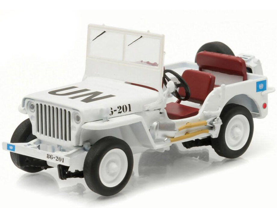 Greenlight 86308 Jeep Willys United Nations UN 1:43 White