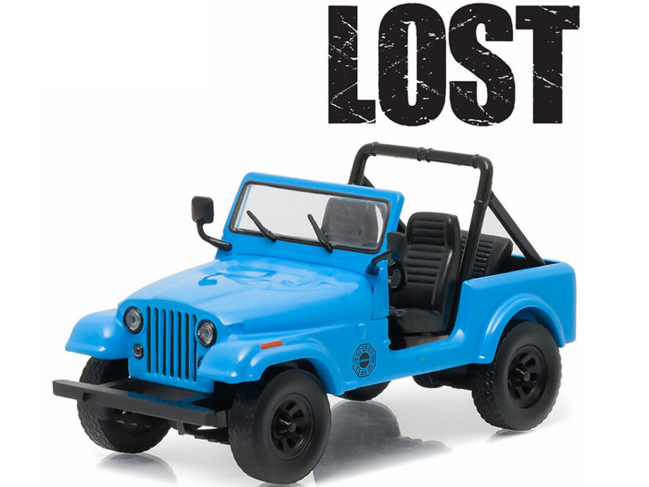Greenlight 86309 Hollywood Lost TV Series 1977 Dharma Jeep CJ 7 1:43 Blue
