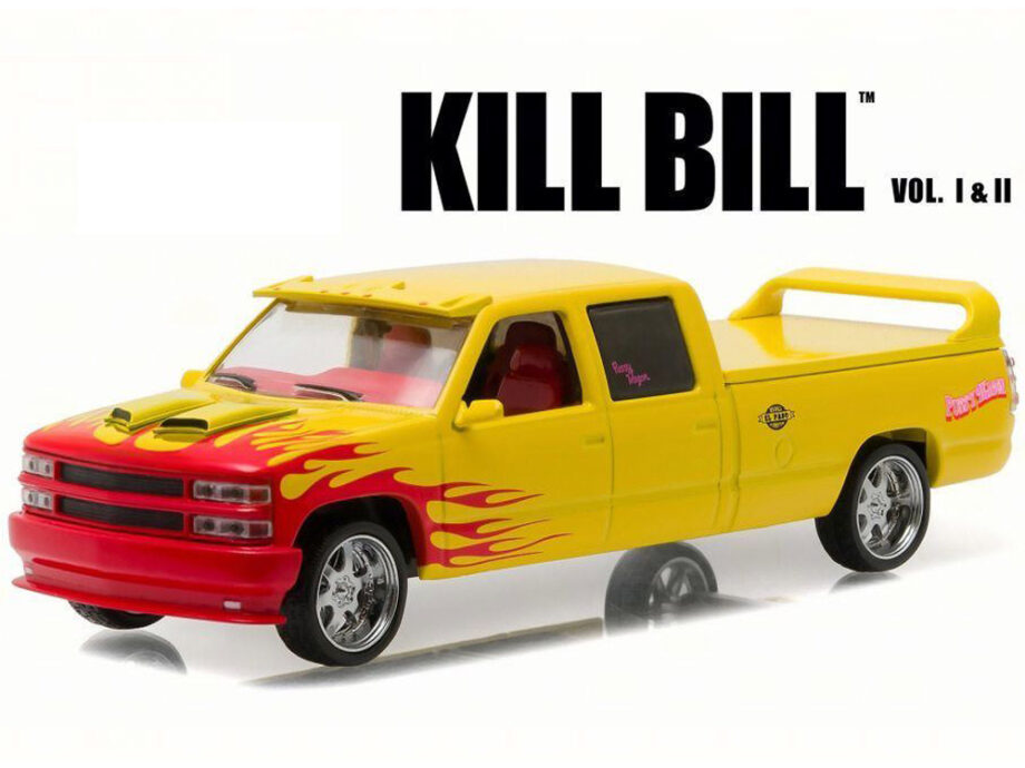 Greenlight 86481 Kill Bill Vol 1 & 2 1997 Chevy Custom Crew Cab Pussy Wagon 1:43 Yellow