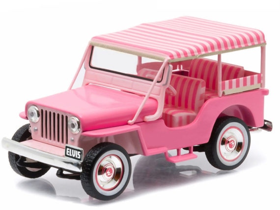 Greenlight 86472 Elvis Presley 1960 Jeep Surrey CJ3B 1:43 Pink