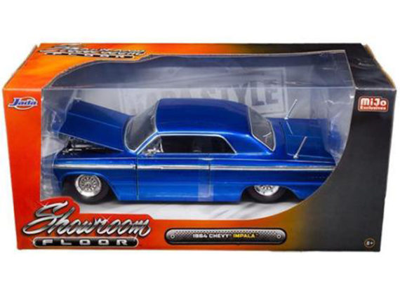 Jada 98908 Showroom Floor 1964 Chevy Impala 1:24 Blue