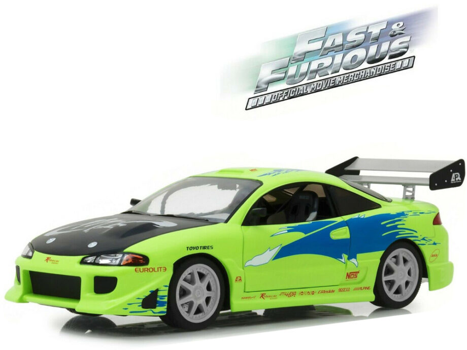 Greenlight 19039 Artisan Collection Fast & Furious 1995 Mitsubishi Eclipse 1:18 Green