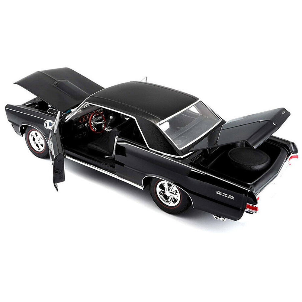 1965 PONTIAC GTO HURST EDITION BLACK 1:18 DIECAST MODEL CAR BY MAISTO 31885