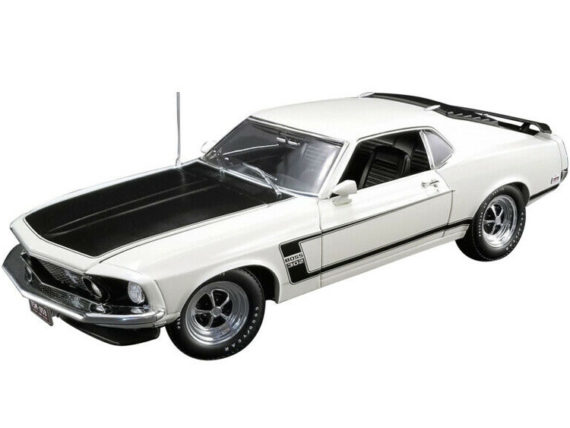 Acme A1801831 50th Anniversary 1969 Ford Mustang Boss 302 1:18 White