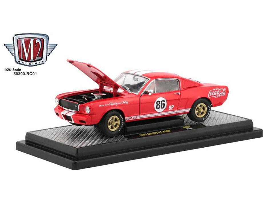 M2 Machines 50300 RC01 Coca Cola Coke 1965 Shelby GT 350 R 1:24 Red
