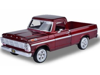 Motormax 79315 1969 Ford F-100 Pick Up Truck 1:24 Burgundy