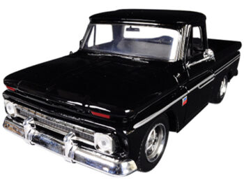 Motormax 73355 1966 Chevrolet C10 Fleetside Pick Up Truck 1:24 Black