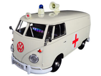Motormax 79565 Volkswagen Type 2 T1 Ambulance Van 1:24 Cream