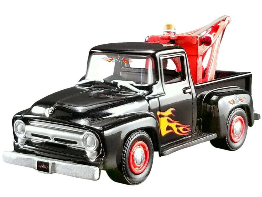 Acme 51248 Stacey David's 1956 Ford F-100 Wrecker Tow Truck 1:64 Black