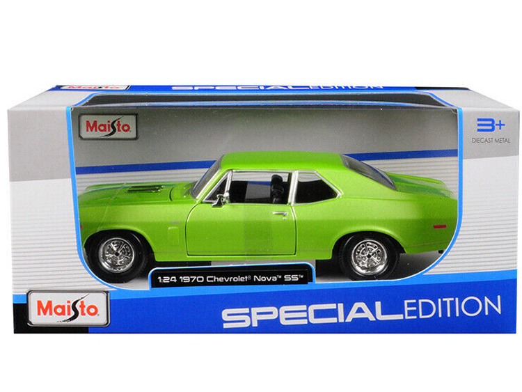 Maisto 31262 Special Edition 1970 Chevrolet Nova SS Coupe 1:24 Green