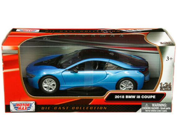 Motormax 79359 2018 Bmw i8 Coupe 1:24 Blue