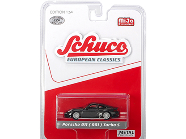 Schuco 9000 European Classics Porsche 911 991 Turbo S 1:64 Metallic Grey