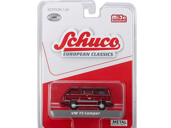 Schuco Volkswagen T3 Camper Van 1:64 Limited Edition 2400 Pieces Red 9200