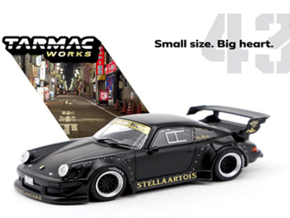 Tarmac T43-013-MB Porsche RWB 930 Stella Artois Black Limited Edition 1:43 Matte Black