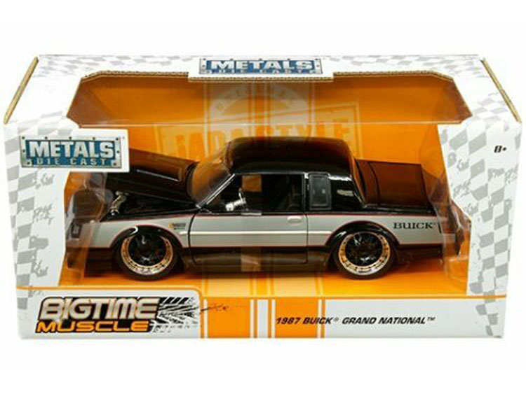 1/24 Scale 1987 Buick Grand National Matte Black Bigtime Muscle Series 