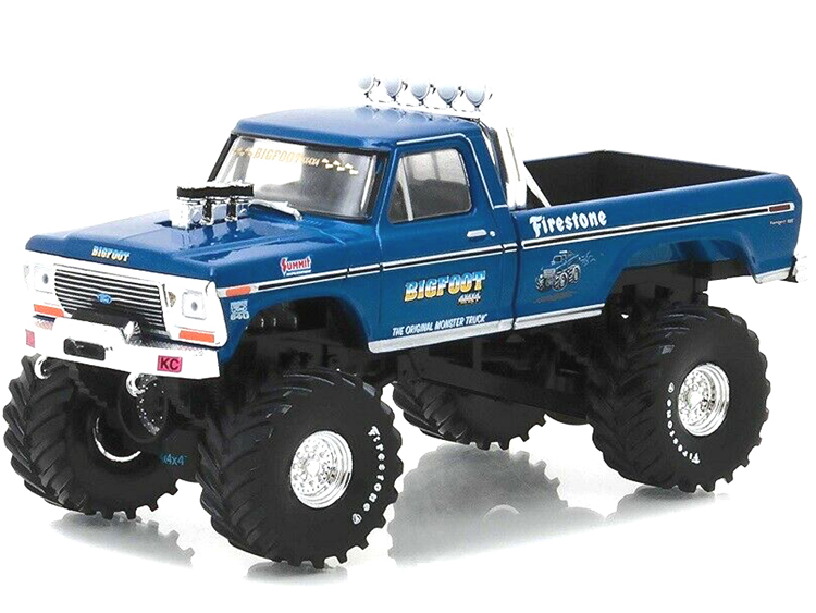 Greenlight 86097 Bigfoot #1 The Original Monster Truck 1974 Ford F-250 1:43 Blue